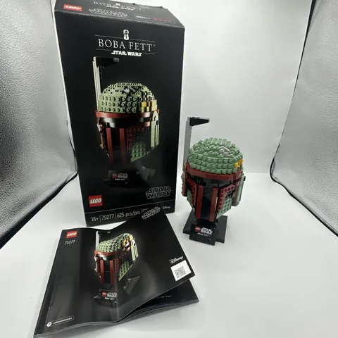 LEGO Star Wars Boba Fett Helmet (75277), INCLUDES BOX AND INSTRUCTIONS