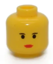 LEGO Yellow Minifigure Head Star Wars Princess Leia 10123 7190 4480 6261779