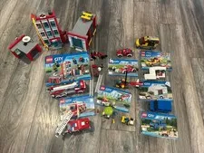 Huge Lot of Lego Sets Fire House & Engines Plus More 