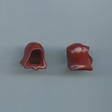 LEGO x2 Dark Red Minifigure, Headgear Hood 30381 Star Wars Jedi Castle 30381