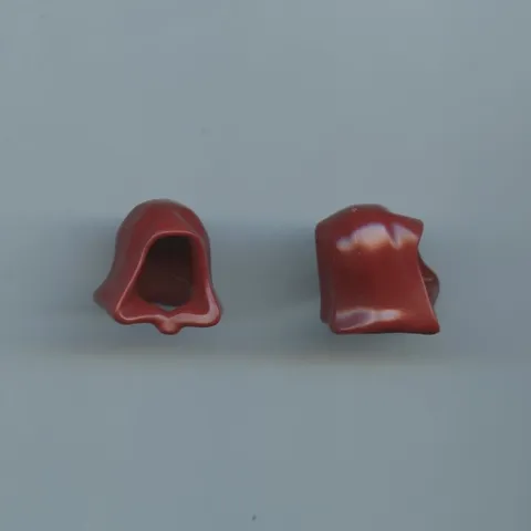LEGO x2 Dark Red Minifigure, Headgear Hood 30381 Star Wars Jedi Castle 30381