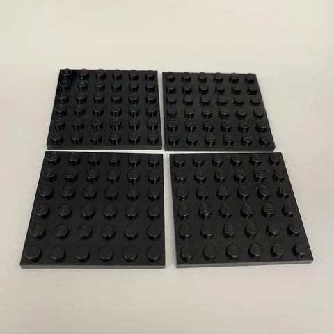 Lego 3958 Black Replacement Parts Pieces Lot of 4