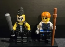 LEGO Ninjago Jay and Mohawk Minifigures 2018 Toys'R'Us Bricktober Exclusive