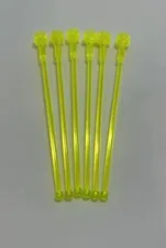 Lego 2569 Antenna 8H Transparent Neon Green Space Star Wars x6