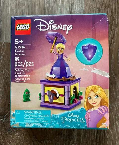 LEGO DISNEY Twirling Rapunzel #43214~NEW~89 pieces~box damage~