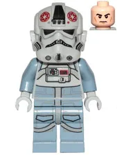 LEGO [No Color/Any Color] AT-AT Driver - Dark Red Imperial Logo, Cheek Lines, Fr