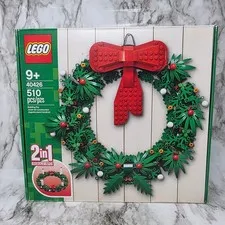 Lego Christmas Wreath 2-in-1 40426 Open Box Sealed Bags
