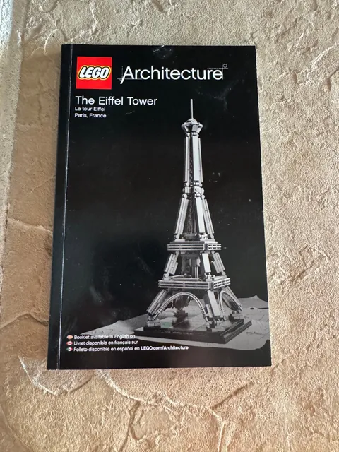 LEGO ARCHITECTURE: The Eiffel Tower (21019) Instruction Book Only