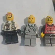 LEGO Minifigure Lot of 3 - Harry Potter Slytherin Uniform Assorted