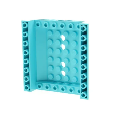 1x LEGO Airplane Base Fuselage 8x8x2 Azure Blue Curved Helicopter 6294563 54091