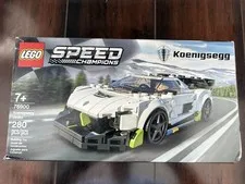 LEGO Speed Champions 76900 Koenigsegg Jesko Complete Set W/ Box And Instructions