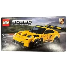 LEGO Kids Yellow Speed Champions Porsche 911 GT3 RS 77239 Building Set 348 Pcs