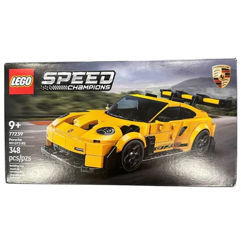 LEGO Kids Yellow Speed Champions Porsche 911 GT3 RS 77239 Building Set 348 Pcs