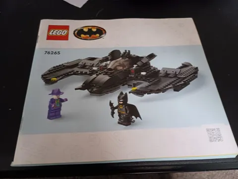 LEGO Batwing 76265 Batman Illustrated Instruction Manual Booklet English