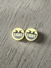LEGO 98138pb357 Bright Light Yellow Tile 1x1 Round, Angry Eyes & 'LIGHT' Offroad