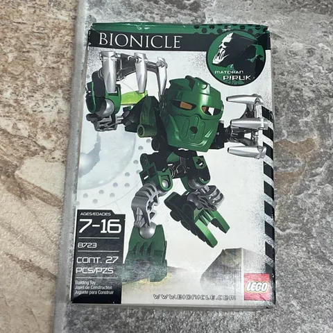 LEGO Bionicle Matoran Piruk 8723 Green Voya Nui Action Figure Set 2006 27 Pcs
