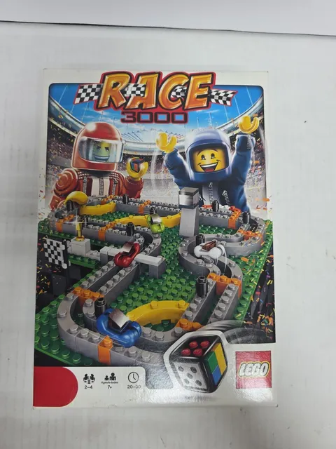 Lego Race 3000 Board Game Set 100% Complete Set with Manual and Box (C6)