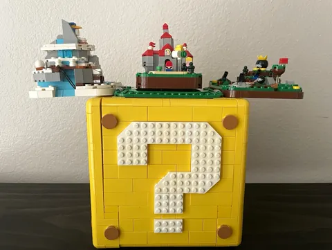 LEGO Super Mario 64 Question Mark Block 71395 2064pcs 18+ Display Stand Retired