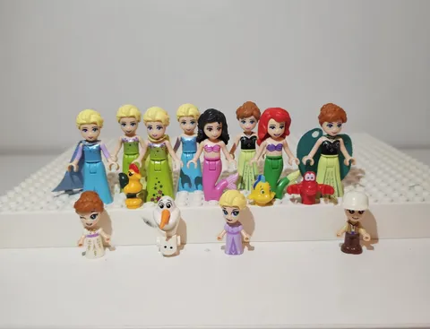 LEGO Disney Princess Minifigures Minidolls Lot Frozen Mermaid Elsa Anna
