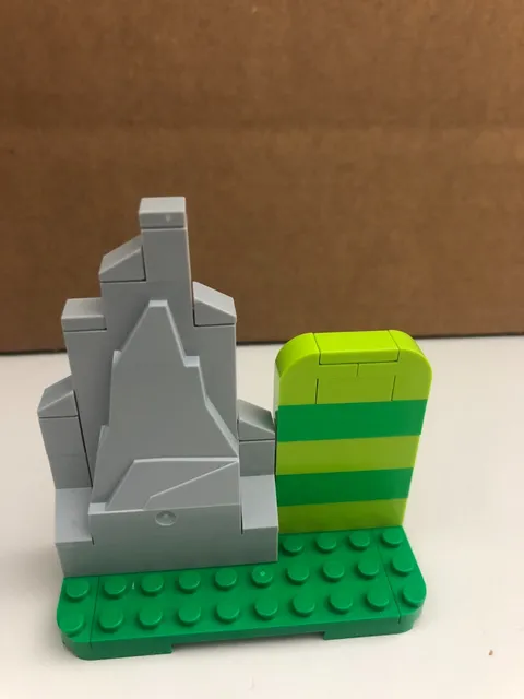 LEGO Super Mario: Grasslands Terrain with Mountain From Toolbox Maker Set 71418a