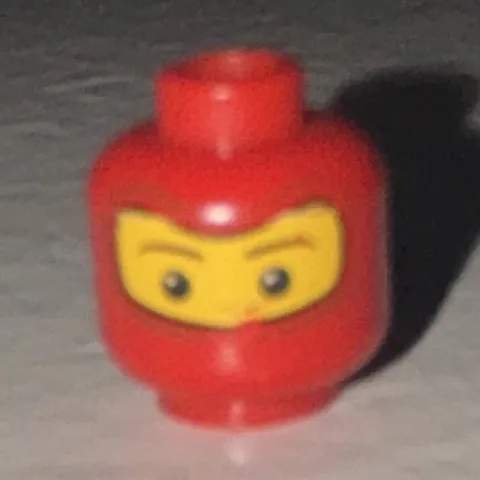 2002 Lego head from Raimi’s Spider-Man. Piece from wrestling Peter Parker scene