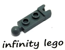 10 LEGO Dark Bluish Grey Plate 1 x 2 with Ball Joint & Socket (14419)  10 Pieces