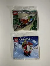 (Set of 2) Lego PolyBag Creator Building #30580 & #30584 Winter Holiday Christma