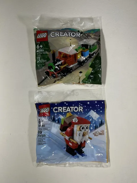(Set of 2) Lego PolyBag Creator Building #30580 & #30584 Winter Holiday Christma