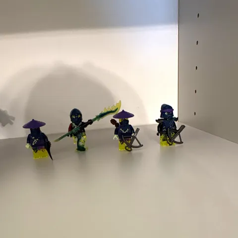 LEGO Ninjago Minifigure Lot of 4, 1 Bansha, 2 Ghost Warrior, and 1 bow master
