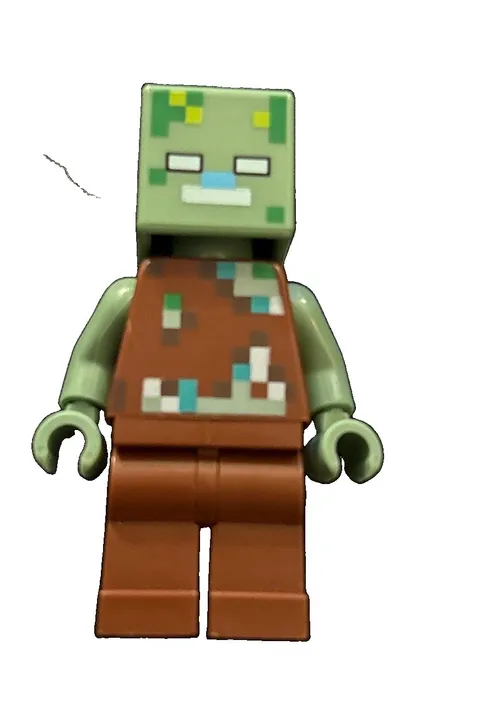 Lego Drowned Zombie Minifigure Minecraft min088