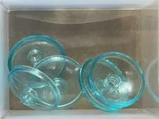 LEGO Parts - Trans-Light Blue Dish 3 x 3 Inverted (Radar) - No 43898 - QTY 5