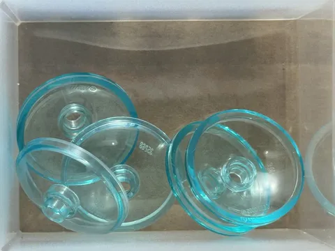 LEGO Parts - Trans-Light Blue Dish 3 x 3 Inverted (Radar) - No 43898 - QTY 5