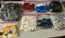 LEGO 3 LB  13 OZ Bulk Lot Official Mixed parts pieces tires bricks 