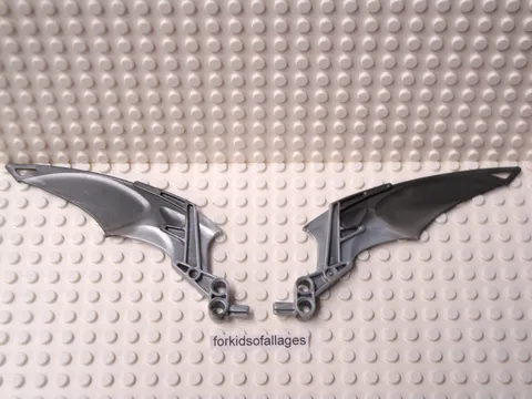 Lego 60919px1 Bionicle Wings Makuta Marbled Pearl Dark & Light Gray 8692 Vamprah