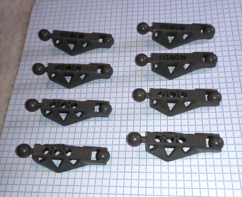 8 Lego 45749 Dark Gray Bionicle Lower Leg Section Rahkshi type Genuine Lego