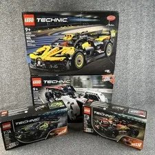 LEGO Technic Bundle 42072 42073 42137 42151 Bugatti Porsche Sealed Retired