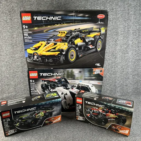 LEGO Technic Bundle 42072 42073 42137 42151 Bugatti Porsche Sealed Retired