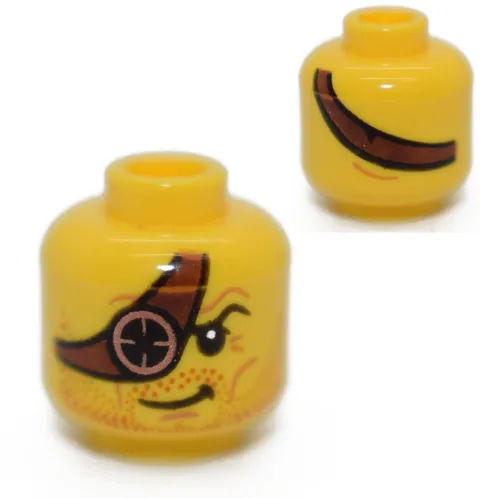 LEGO Minifigure Head Eye Patch Beard eyepiece cover Ninjago Ronin 70735 6116560