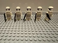 LEGO Star Wars First Order Stormtrooper Minifigure Lot of 5 Figures LEGO Used