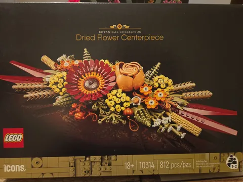 Retired LEGO Botanical Dried Flower Centerpiece  10314 - New Sealed Fall Decor