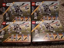 Lot Of 4 Lego 75345 501st Clone Troopers Battle Pack SEALED BOX 16 Figure Set 