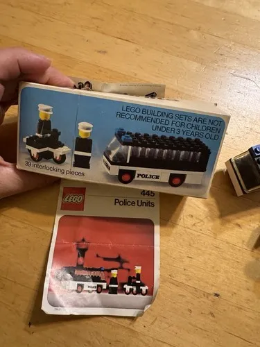 Vintage Lego Legoland: Police Units (445) Complete Set Plastic
