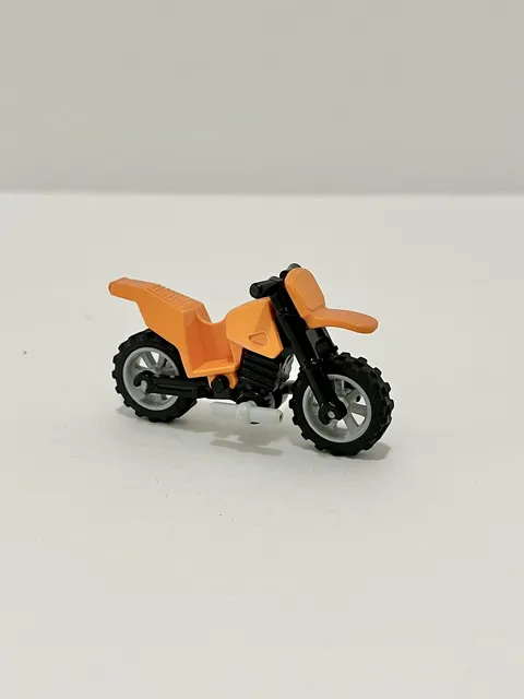 Lego Orange Dirt Bike Motorcycle For Minifigures
