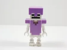 LEGO Minecraft Skeleton w/ Purple Armor Minifig S9