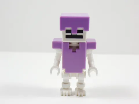 LEGO Minecraft Skeleton w/ Purple Armor Minifig S9