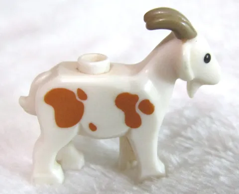 LEGO Goat Minifigure 7189 Mill Village Raid Spotted Speckled Goat