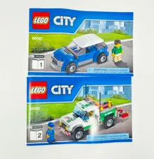 Lego City 60081 Pickup and Tow Truck Instructions Manual Booklet