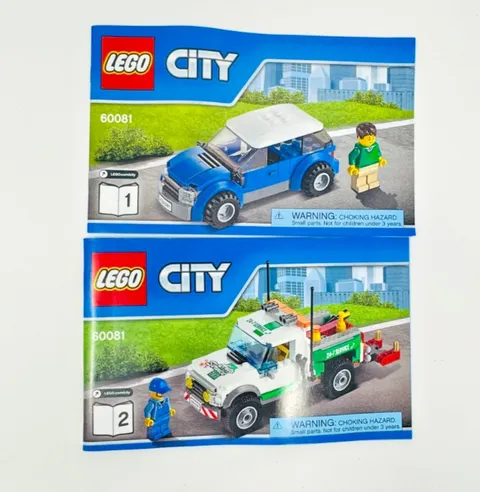 Lego City 60081 Pickup and Tow Truck Instructions Manual Booklet