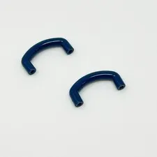 7052 LEGO Parts Bar Curved w/ Angled Ends 1L (Earth) DARK BLUE (2)