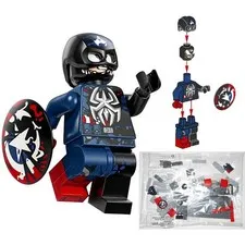 LEGO Venomized Captain America minifigure + shield (NEW NEVER BUILT) 76342 Bugle